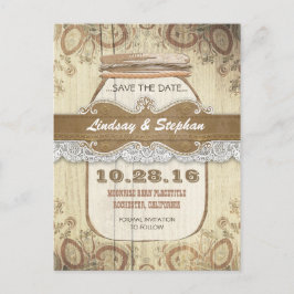 mason jar rustic country salve cartões postais