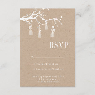 Mason Jar Wedding RSVP