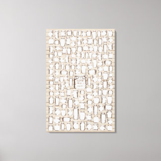 Mason Jars - Livro de Convidados de Canvas de Assi