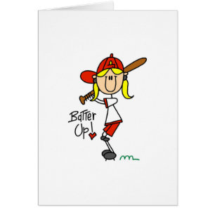 Massa acima! Figura cartão da vara do softball