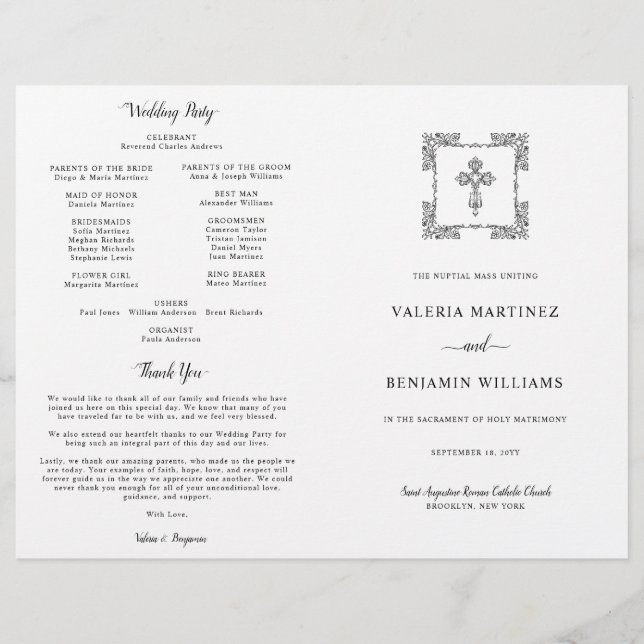 Massa de Cheio do Programa Casamento Católico Cruz (Frente)