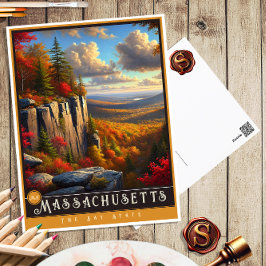 Massachusetts | Cartão postal de Estado Hiperreali