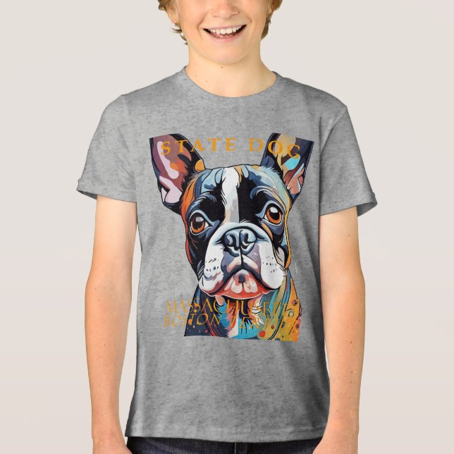 Massachusetts Territory Dog The Boston Terrier Art (Frente)