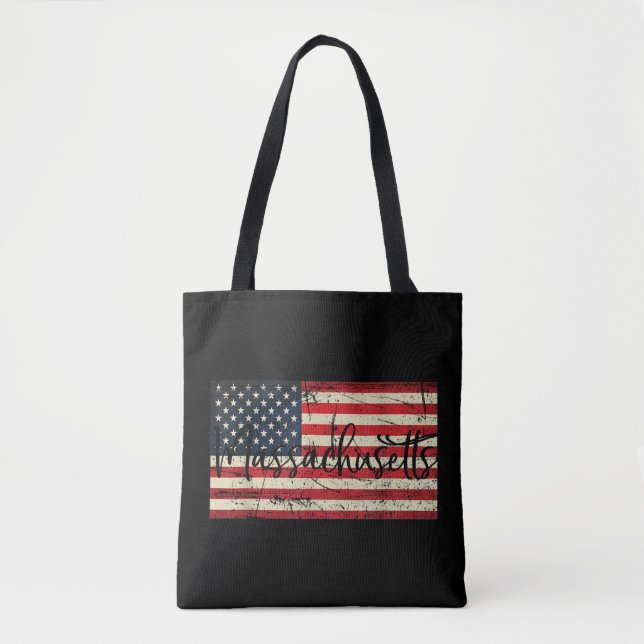 Massachusetts USA American Tote Bag (Frente)
