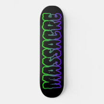 Massacre: Deck do skate de logotipos