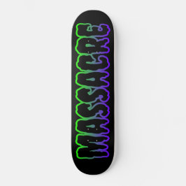 Massacre: Deck do skate de logotipos