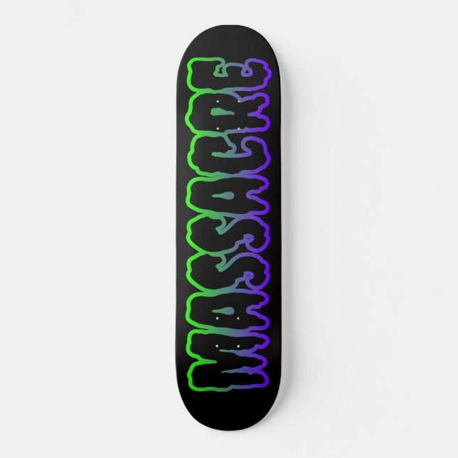Massacre: Deck do skate de logotipos (Frente)
