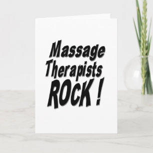 Massage Therapists Rock! Cartão