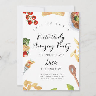 Massas alimentícias italianas Jantadas Convite de 