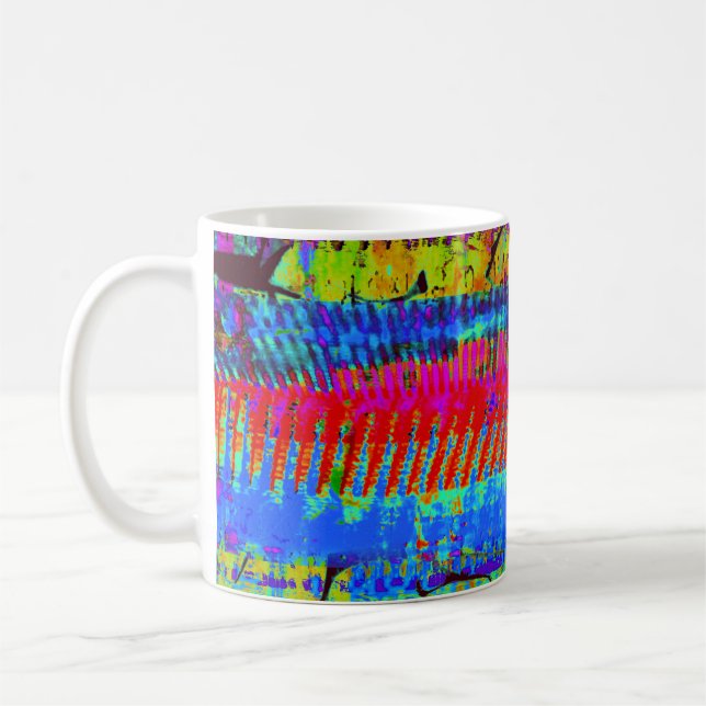 "Massive Capital V2" caneca de café abstrata (Esquerda)