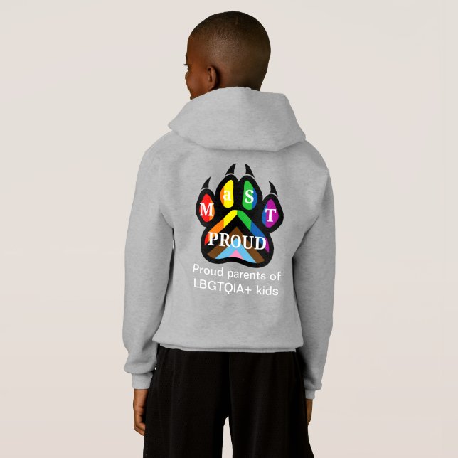 MaST Crianças Orgulhosas Hoodie (Parte Traseira Completa)