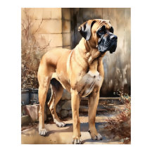 Mastiff Dog Art Impressão