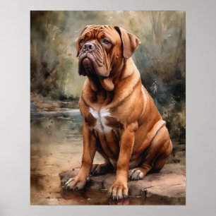 Mastiff Mastiff Dog Art Impressão