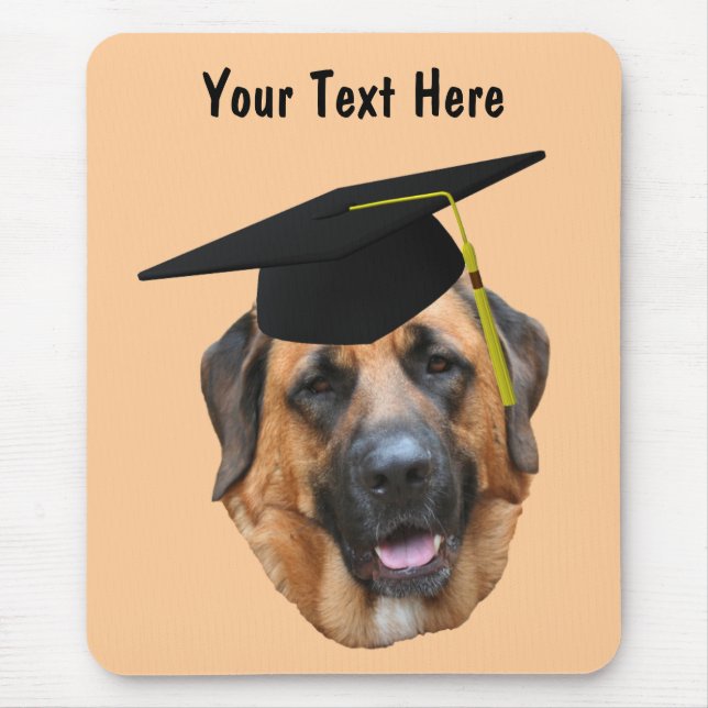Mastiff no Boné de formatura Engraçado Mousepad (Frente)