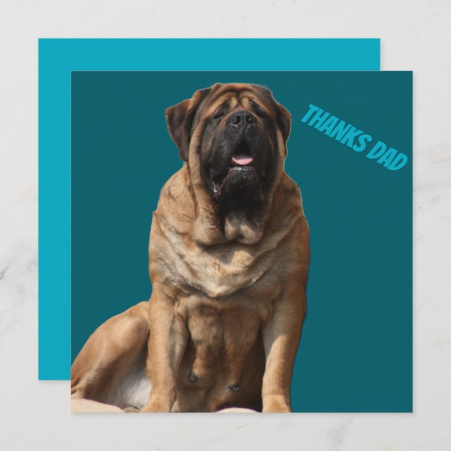 Mastiff Vatertag Best Friends  (Frente/Verso)