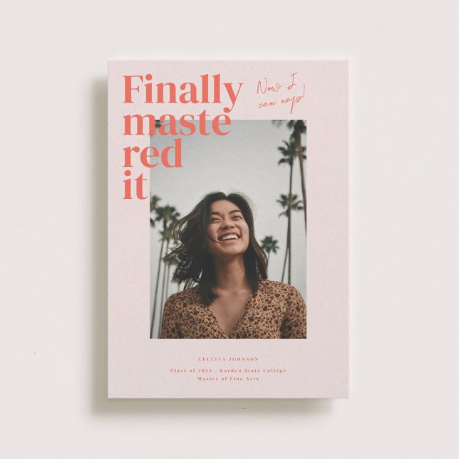 Mastrou-O! Anúncio de Foto de Graduação (Criador carregado)