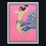 Mata Hari Art Deco Impressão<br><div class="desc">Vintage Art Deco Dance Poster de Mata Hari</div>