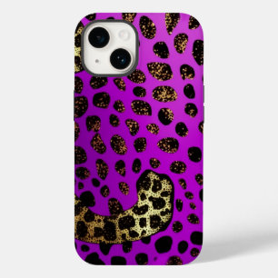 Matador iPhone Mate Roxo Leopard Glitter