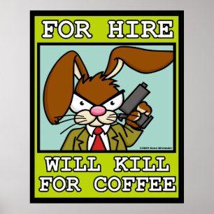 Matará para o poster do café