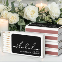 Match Made In Heaven Matchbox Favor