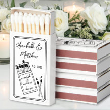 Match Made In Heaven Wedding Matchboxes