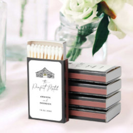 Matchbox de Casamento de Casamento de Barn Minimal