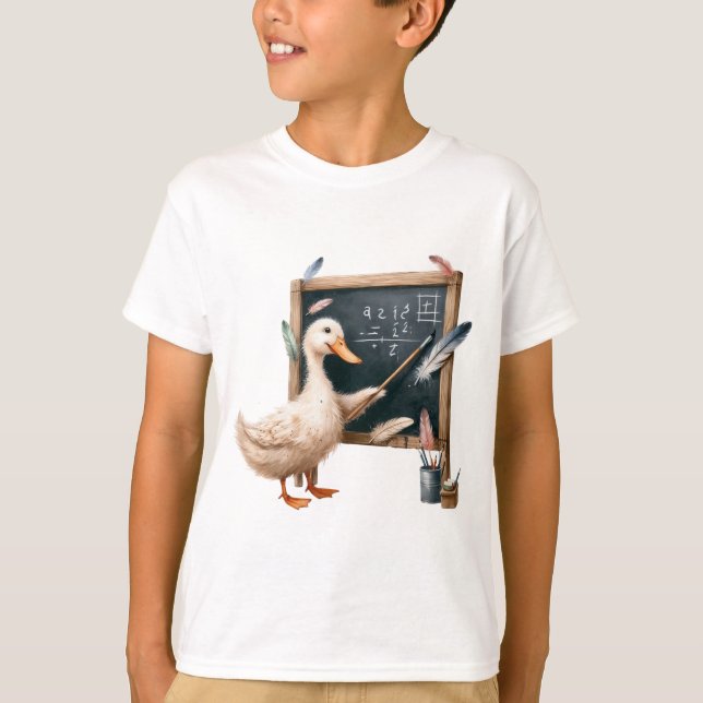 Matemática do professor de pata em camisetas de qu (Frente)
