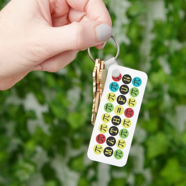 Matemática é igual a Divertido Mod Pi Chaveiro (Mão)