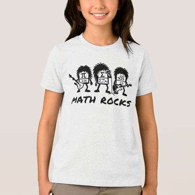 Matemática Rochas Humor de Banda de Rock Acadêmico (Frente)
