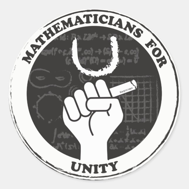 Matemáticos para adesivos da Unity (Frente)
