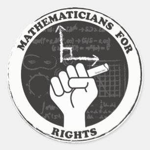 Matemáticos para adesivos de Direitos