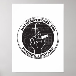 Matemáticos para empurrar para frente Poster
