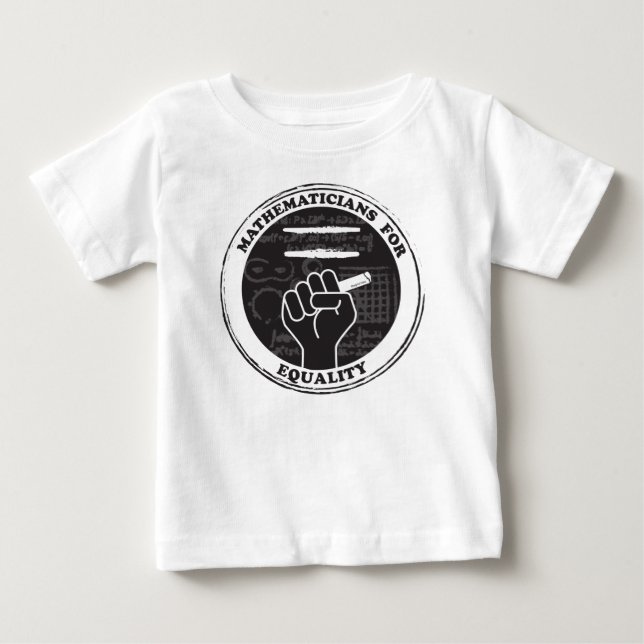 Matemáticos para Igualdade Bebês Camisa (temp) (Frente)