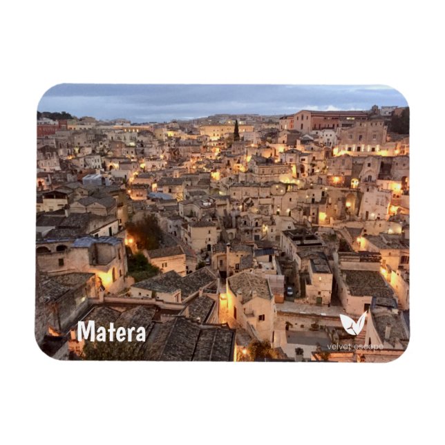 Matera, Itália - ímã de Velvet Escape (Horizontal)