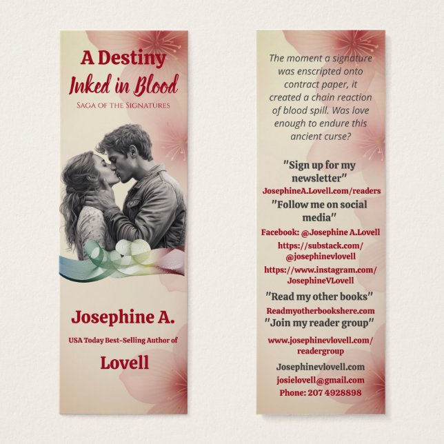 Materiais de Promocional do autor do Kiss Romance (Frente & Verso)