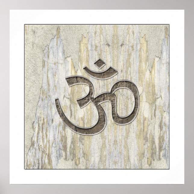 Materiais orgânicos Símbolo Om Poster (Frente)