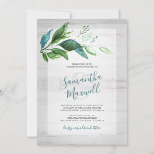 Material De Casamento Rustic Botanical Watercolor
