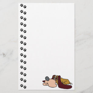 Material de papelaria de caco de cesto adorável