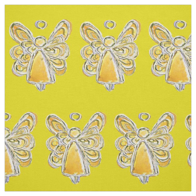 Material de Tecido de Arte Anjo Dourado Amarelo (Modelo)