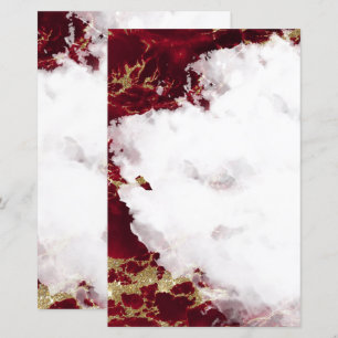 Material de Vazio de Geodo Red Watercolor Ruby