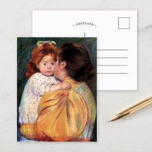 Maternal Kiss   Cartão postal Mary Cassatt