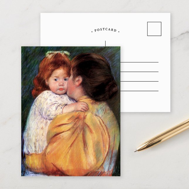 Maternal Kiss | Cartão postal Mary Cassatt (Criador carregado)