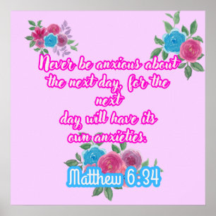 Mateus 6:34 Poster   Testemunhas de Jeová