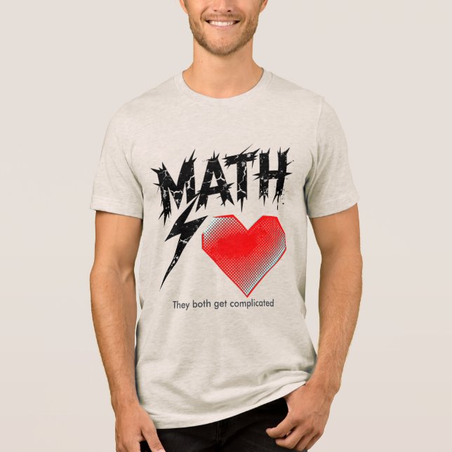 Math Is Like Love Graphic Tee - Light (Frente)