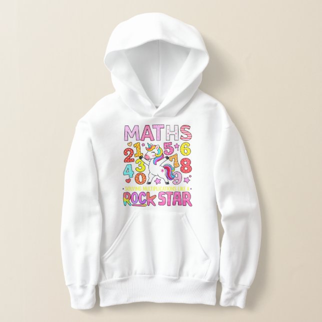 Maths Rockstar Colorful Numbers Hoodie (Postura )