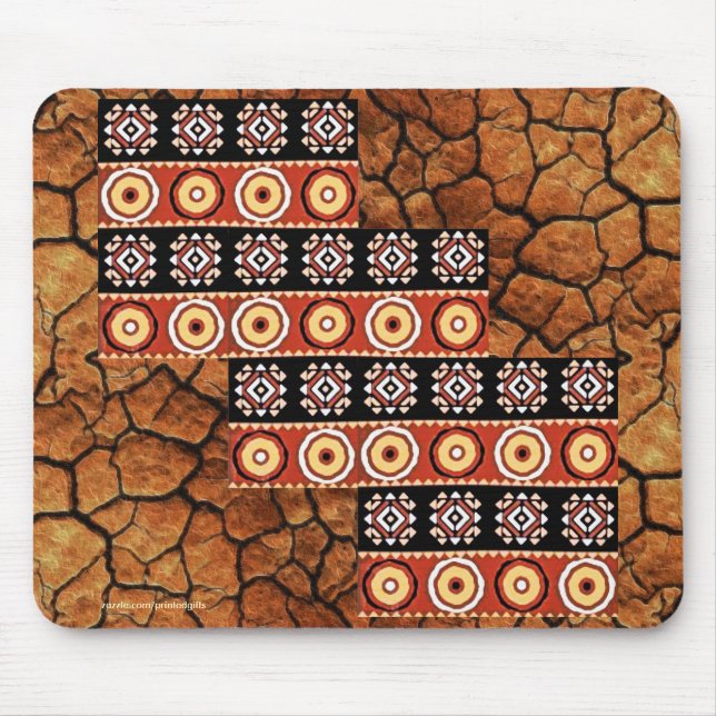 Matifs africano autêntico: Mousepad de Arte Tribal (Frente)
