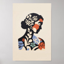 Matisse Inspirou Poster - Face De Uma Mulher