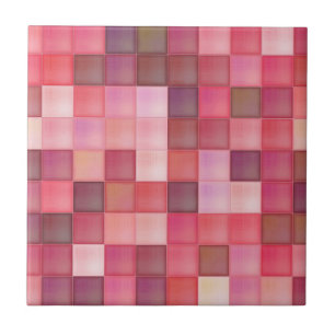 Matizes de Pink Mosaico com Padrões
