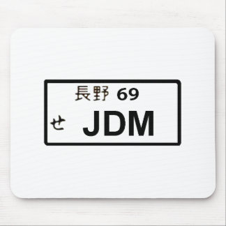 Matrícula japonesa Mousepad de JDM