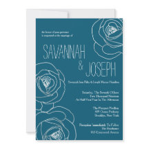 Matrimônio Moderno Negro, Convites De Casamento